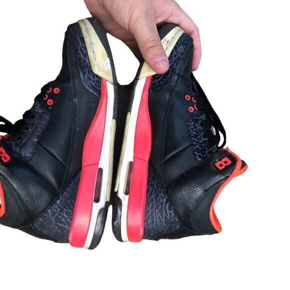 VINTAGE 2012 air jordan 3 retro crimson size 8 - Picture 15 of 16